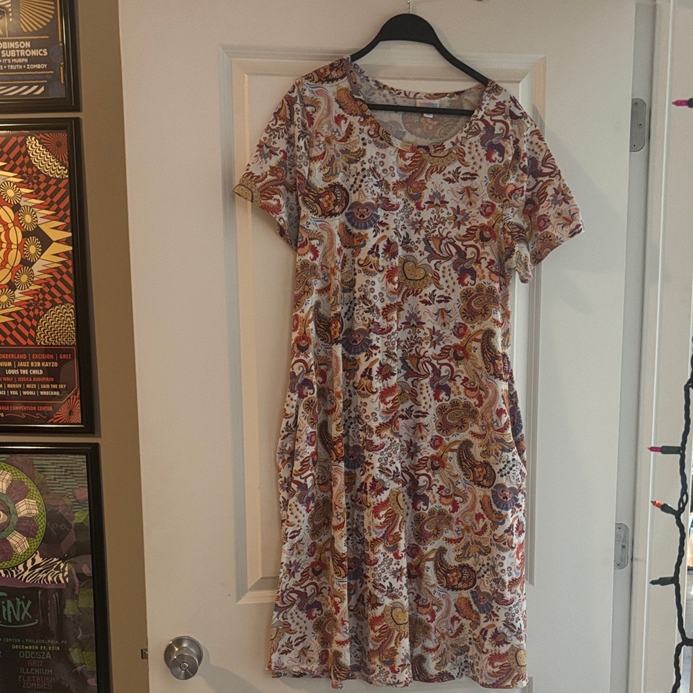 Floral Paisley Print Dress